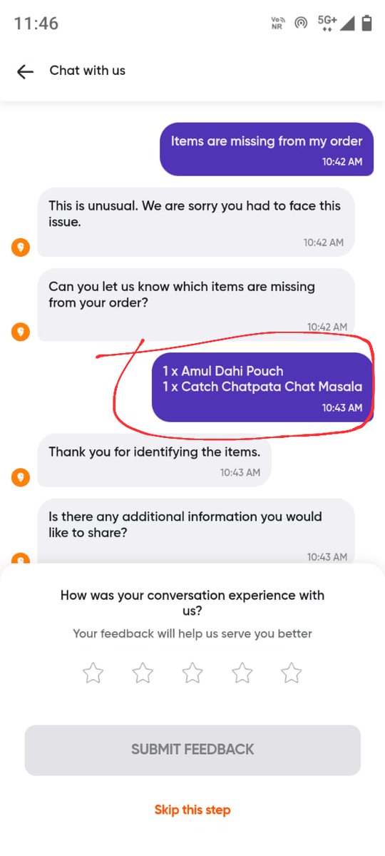 Kushkumar28's tweet image. @SwiggyInstamart Hey @SwiggyInstamart, my recent order was missing Dahi and Chat Masala. Please look into this. Order ID: [add your order ID 211265230131440. #SwiggyInstamart #MissingItems