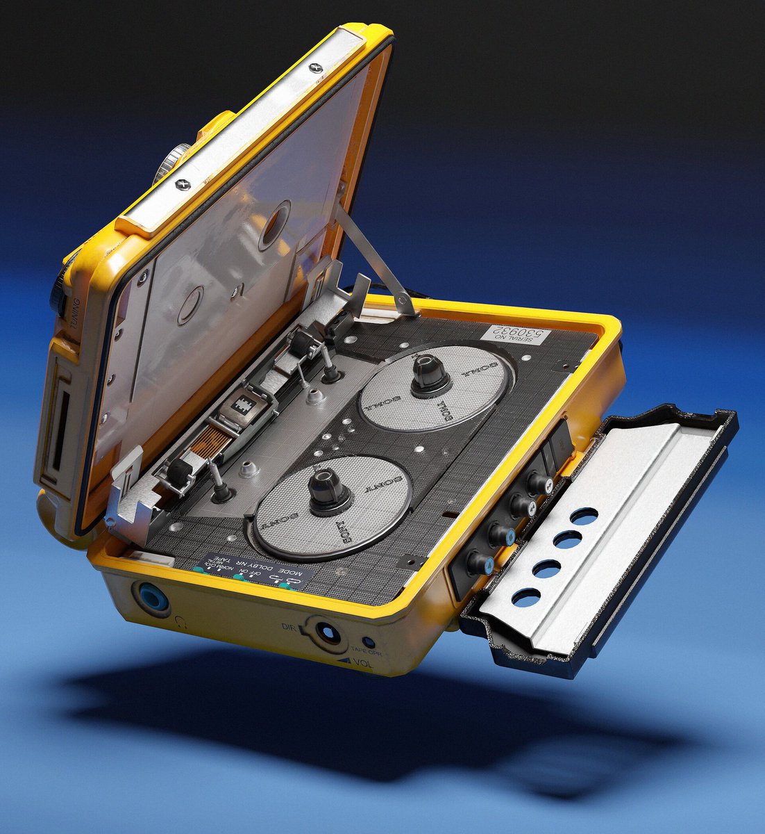 1987 Sony WM-F107 Solar Walkman