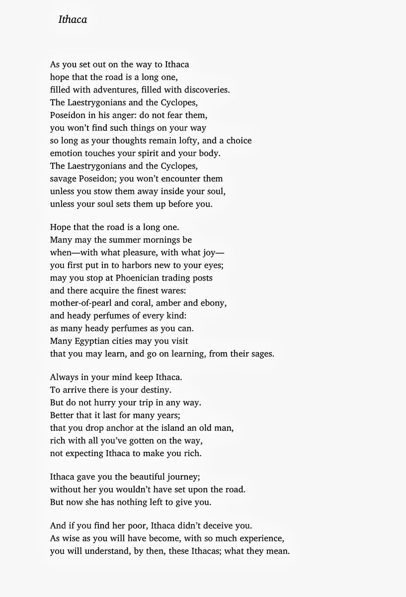 It's not about the final destination, it's about the travel as Cavafy's Ithaka beautifully explains.