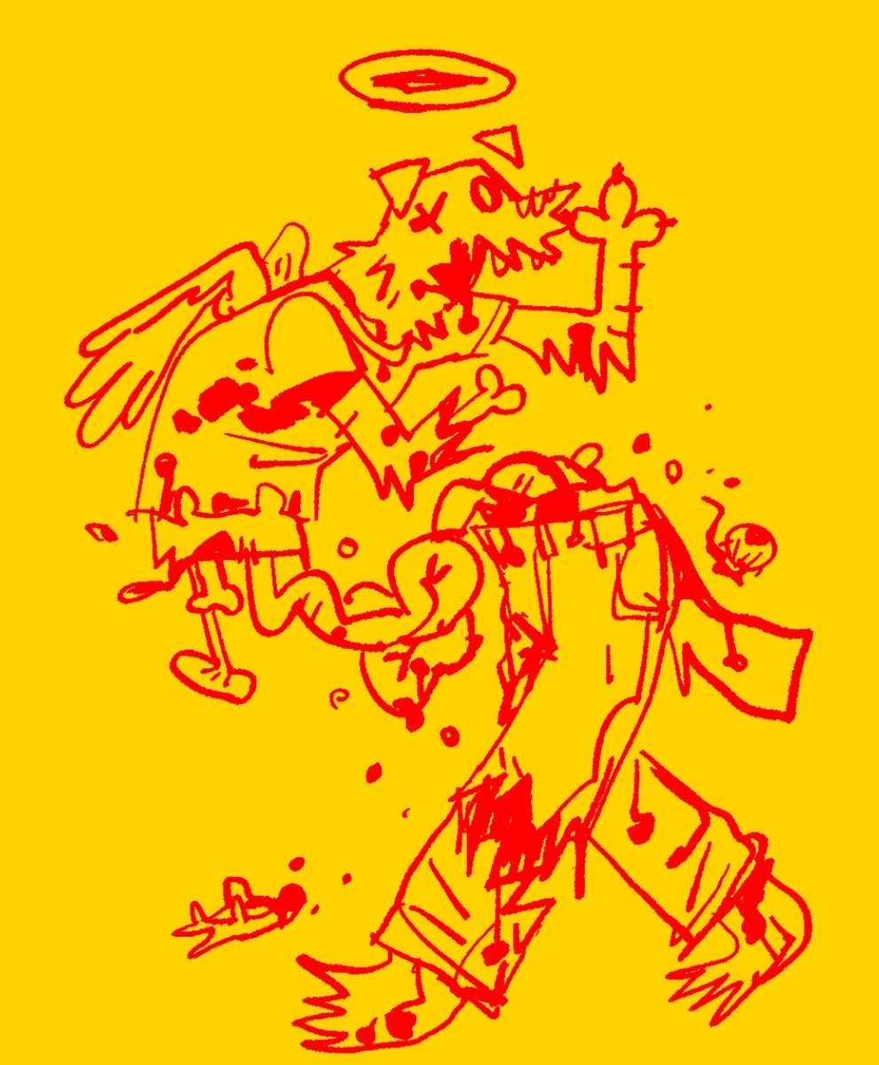 tackydogstatue's tweet image. After an intense police chase following setting an orphanage on fire, Flick R. R. tragically passed and struck by a train and then later mauled by a bear. Fly high, king. 🙏 🕊️