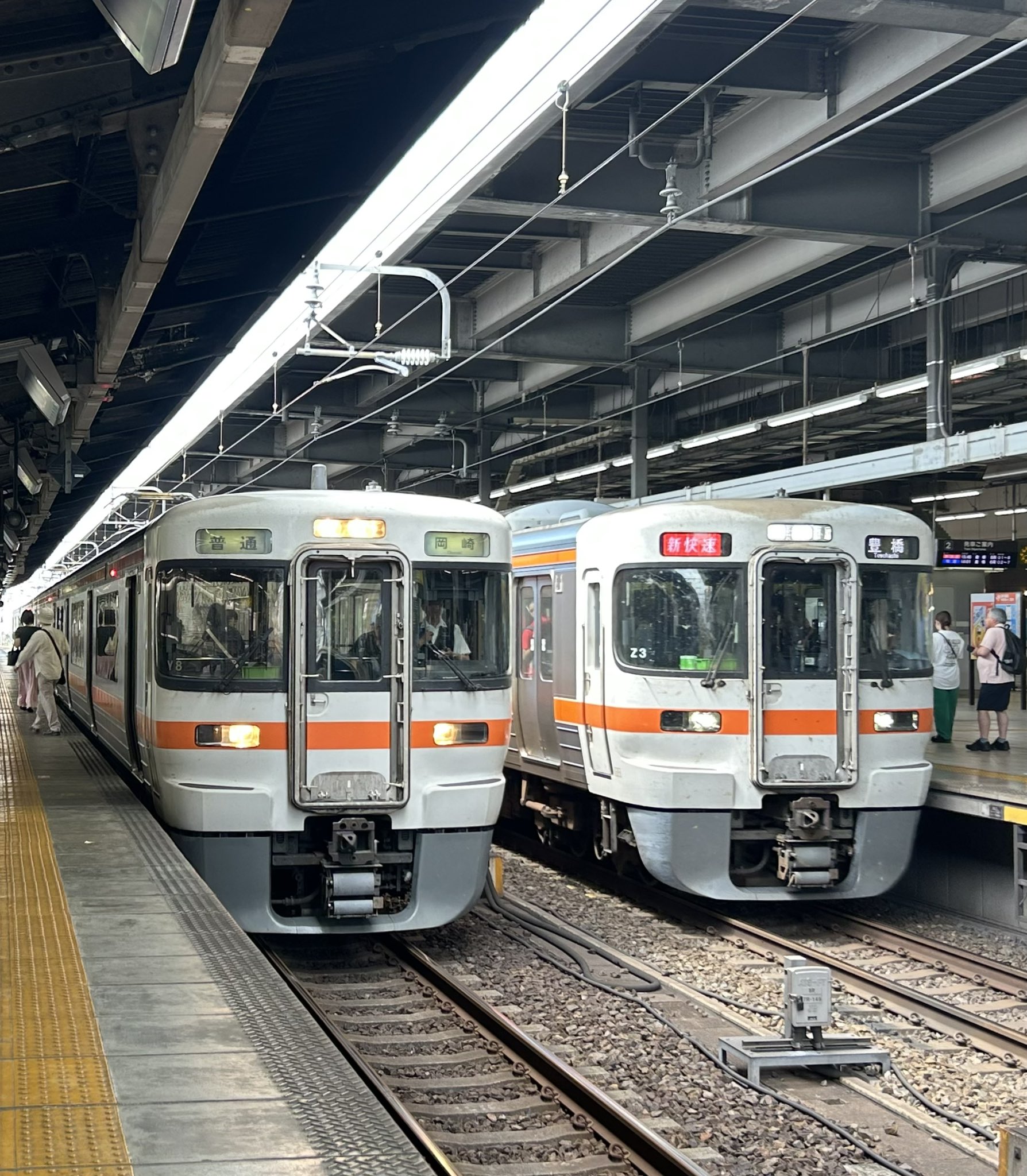 JR東海　普通列車　行先板　豊橋 東海道線 普通列車 4K 豊橋→浜松 前面展望 全区間車窓