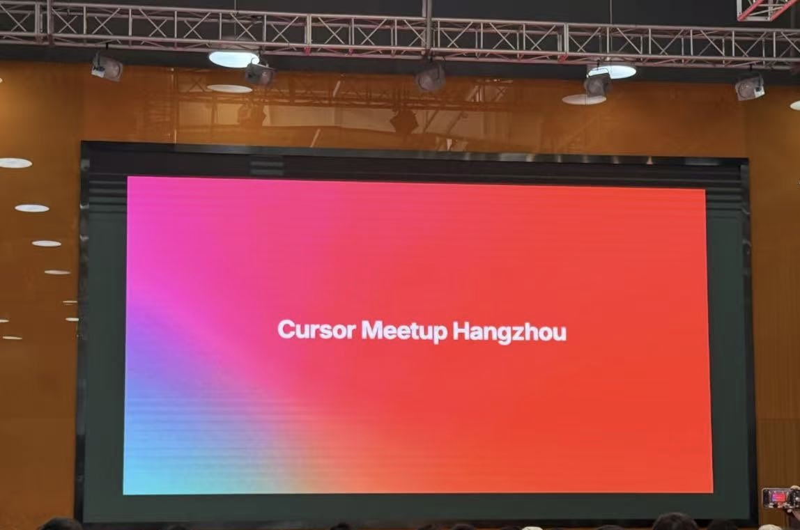leacode's tweet photo. #CursorMeetupHangzhou
#Cursor
 
From Hangzhou https://t.co/WKMYJZev7j