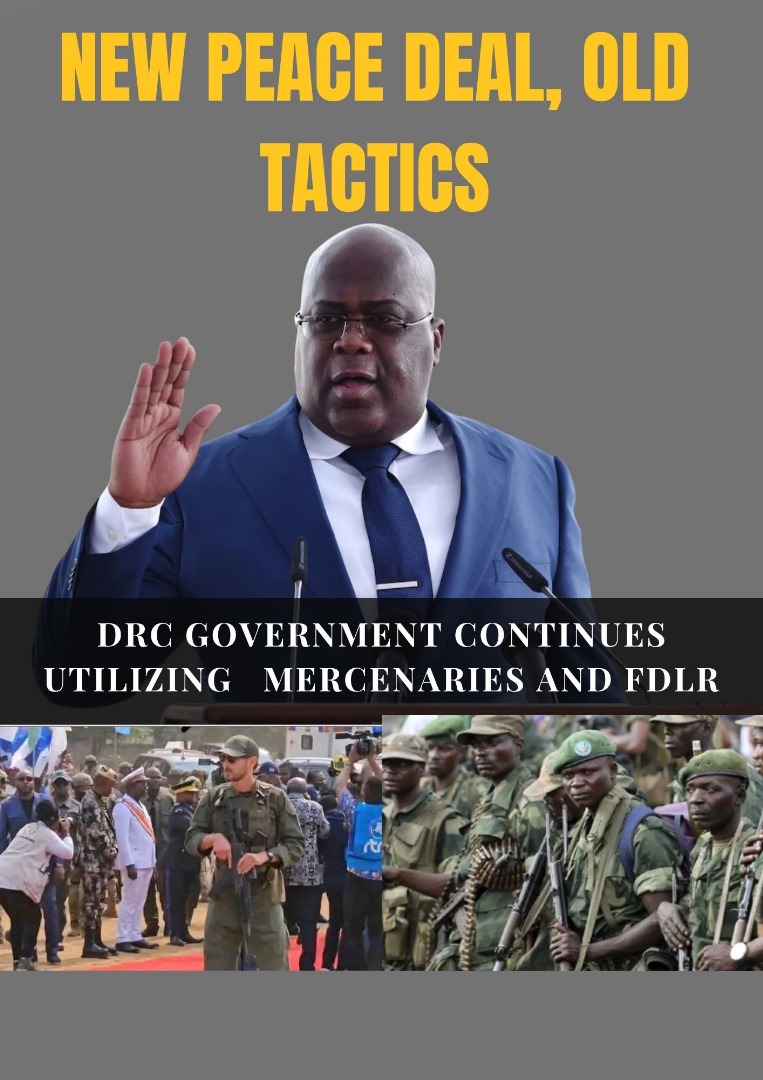 DjibrilTeamPK's tweet photo. Foreign mercenaries hired by Tshisekedi undermine national sovereignty and escalate violence. Peace cannot be built on the backs of outsourced soldiers.
@StateDept @USEmbKinshasa @UNHumanRights  @GermanyUN @FranceONU @UKinDRC @AU_PSD @ItalyUN_NY @POTUS https://t.co/4VmHWXYKhC
