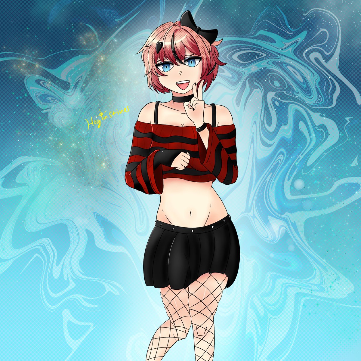 HoginStines's tweet image. Sayori Design by @Eclipxare
#DDLCfanart #DokiDokiLiteratureClub