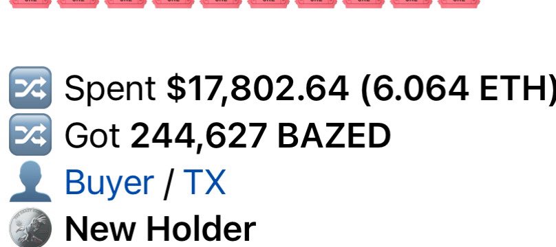 CBgBull's tweet image. Gm chads. They coming for it.
$BAZED