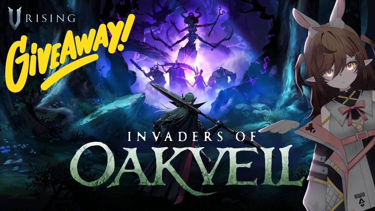 ⚔️ V Rising 1.1 GIVEAWAY⚔️ 

We're giving away the #VRising Base Game and the new Eternal Dominance DLC on Steam! 🧛‍♂️🔥  

To enter: 
🩸 Follow me + <a href="/VRisingGame/">V Rising</a> 
🔁 RT this post 
💬 Tag a friend! #ad