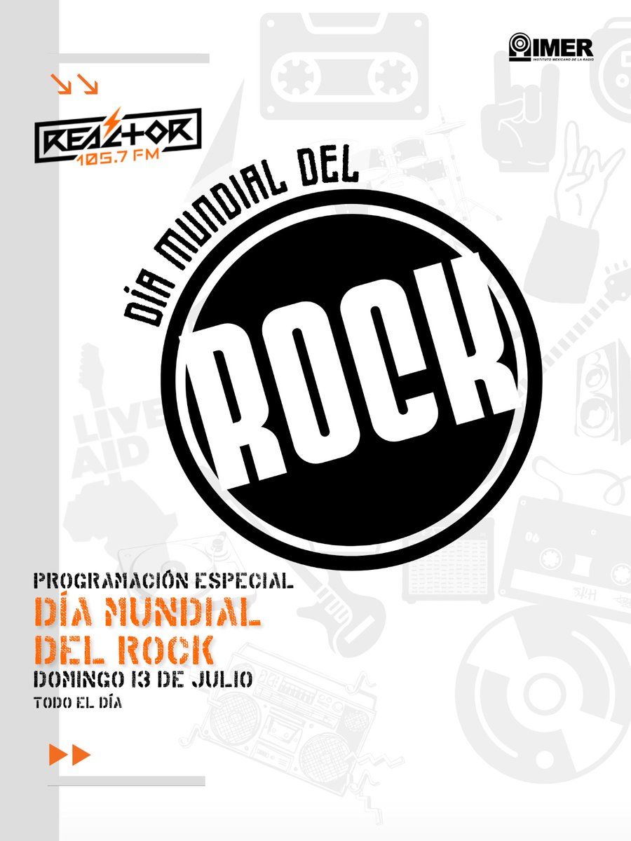Llegó el momento de escuchar puros clásicos de rock en español con <a href="/Bettybtz/">Beatriz Segura</a> y <a href="/llimbook/">Jaime M</a> en <a href="/enciendeloapaga/">Clásicos en Español Enciéndelo Apágalo</a> al aire de 16 a 18 horas

No se desconecten de nuestra programación especial del #DíaMundialdelRock 🤟🎸
#LiveAid40