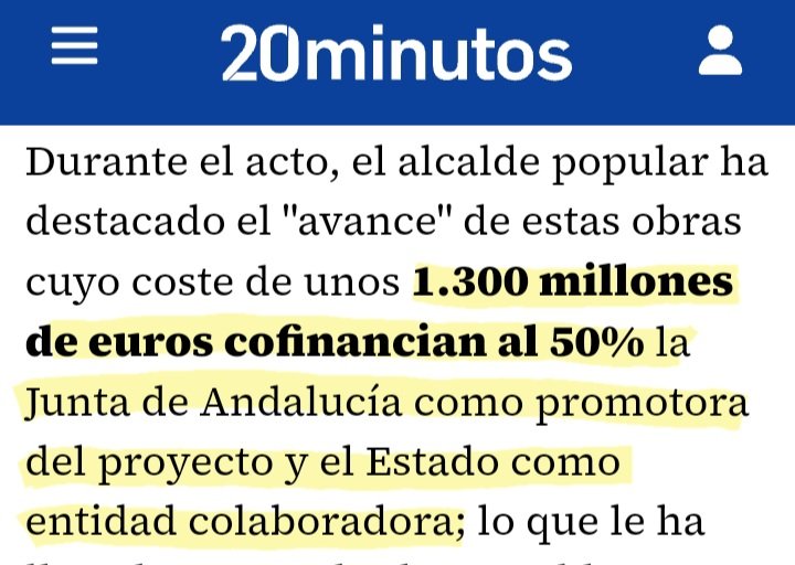 #Sevilla y sus 1.300 millones de euros para línea 3 metro. 650 pone #JuntaDeAndalucía (#PP) y 650 #GobiernoDeEspaña (#PSOE).
¡Y venga dinero para todos... menos para #Jaén, que siempre nos vienen con las milongas de que "en Jaén no, porque es muy caro, porque no hay dinero..."!