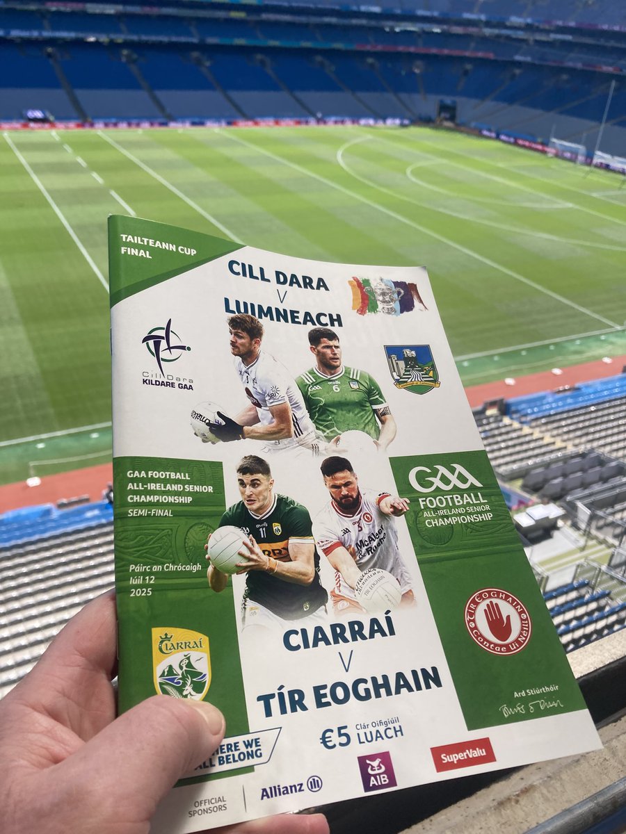 An bhfuil tú réidh 

12th July Croke Park 
Have a safe &amp; enjoyable day, whatever field your on

Be kind to the Stewards 

#GAABelong #LeChéile