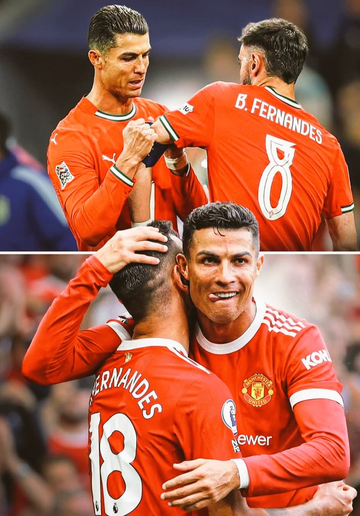 733GF's tweet image. 🚨🗣 Bruno Fernandes: “When Cristiano burst on to the scene here in Manchester, he spent a good chunk of his early career here and enjoyed so much success. That’s why it was a dream of mine to play for Manchester United.”