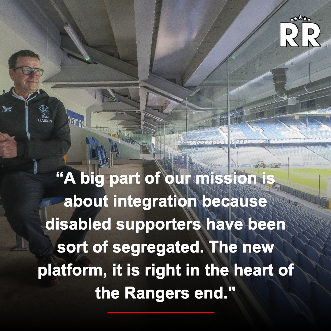 RangersReview55's tweet photo. Meet John Spiers, the man who's Rangers mission is to "embed accessibility in everything that we do".

Here he tells the inside story of how the club have transformed the disabled experience at Ibrox.

https://t.co/SjqhlgL1Jh https://t.co/ahirDvG7lv