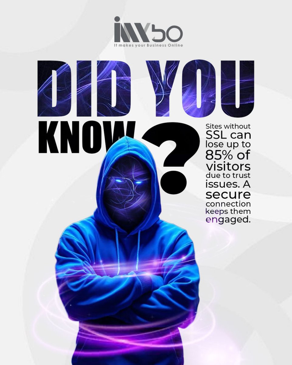 imybo_com's tweet image. 𝗗𝗶𝗱 𝗬𝗼𝘂 𝗞𝗻𝗼𝘄?
No SSL? You could be losing up to 85% of your traffic.
People trust secure connections and Google does too.

🔒 Add that padlock.
💡 Build credibility.
🚀 Grow smarter, stay safer.

#websitesecurity #SSLEncryption #OnlineSafety #SecureYourSite #ssl #Imybo