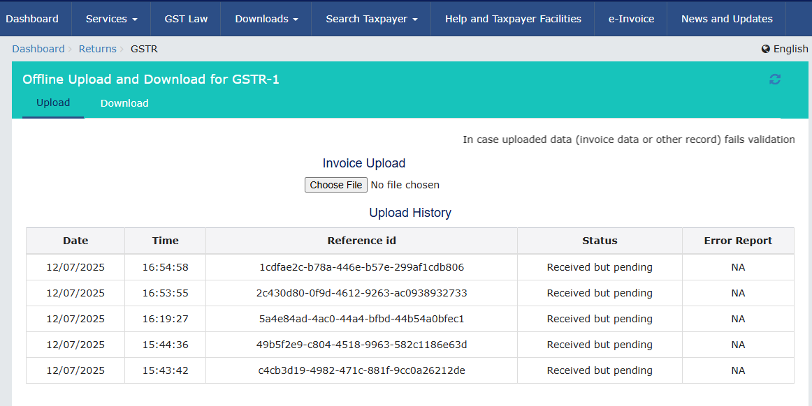 ankitkall's tweet photo. #gstr1 
GSTR-1 shows "Received but pending." It seems Infosys is on a weekend holiday, but we must work Sunday. Please resolve urgently.

@gst_india @cbic_india @Infosys_GSTN https://t.co/yI0E9yhFDg