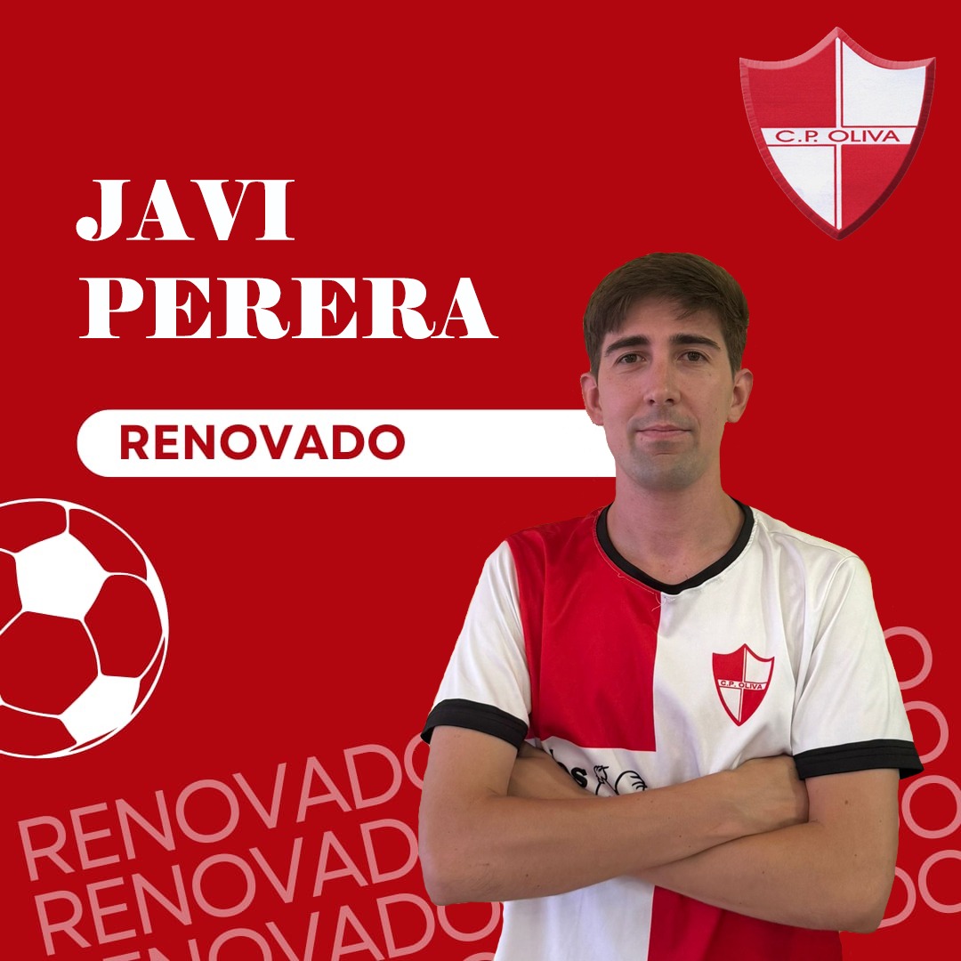 📣 ¡RENOVACIÓN CONFIRMADA!💥

Versatilidad y "gol" se quedan en casa 🔴⚪

Javi Perera, jugador polivalente que rinde tanto de central como en el centro del campo, renueva un año más con el Club Polideportivo Oliva.

💪 Inteligencia táctica, entrega y olfato goleador.