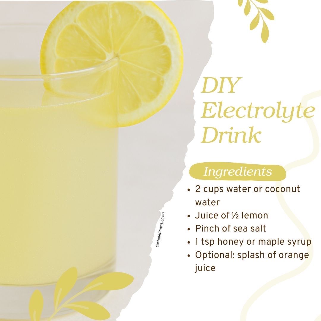 WFitnessbyJess's tweet image. Skip the sugary sports drinks 🚫 and mix up this simple DIY electrolyte booster 💧 Perfect for hot days, sweaty workouts, or beach recovery.
Hydration = energy, focus &amp;amp; faster recovery.
Save + sip smart!
#Electrolytes #HydrationHack #SummerWellness #DrinkClean