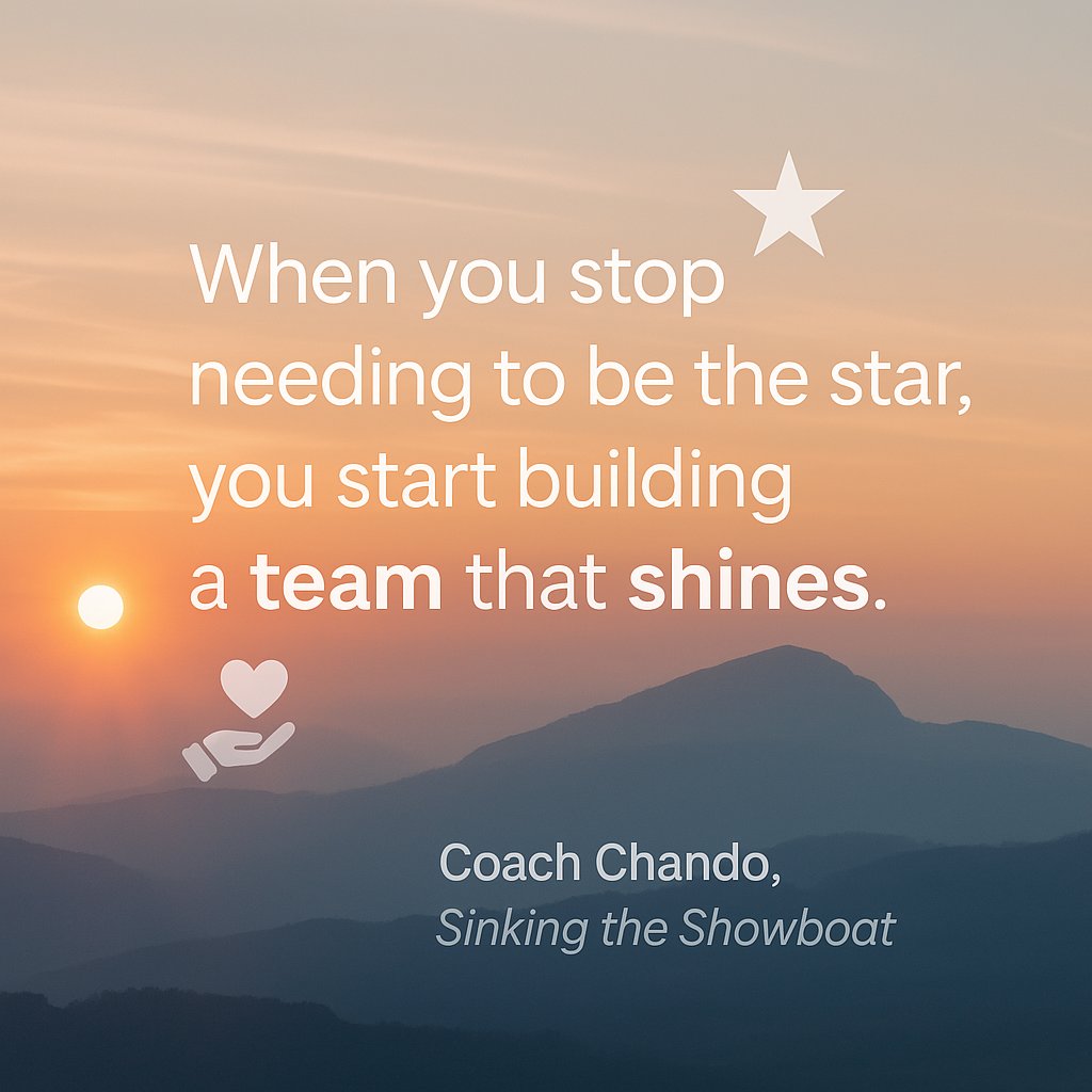 chadblando's tweet photo. 🌟 Leadership Isn’t About the Spotlight — It’s About Lifting Others Into It 🌟

In "Sinking the Showboat," Coach Chando reminds us that true greatness in leadership doesn’t come from showboating — it comes from serving others with humility and kindness. https://t.co/edkZluj3Z4

One of the book’s core messages is that ego can sink a team faster than any external challenge. The leaders who rise above aren’t the loudest in the room — they’re the ones who listen, who give credit freely, and who lead with heart.

💬 “When you stop needing to be the star, you start building a team that shines.” — inspired by Coach Chando

Kindness isn’t weakness. It’s a strength that builds trust, fosters collaboration, and creates a culture where people feel safe to grow. And humility? It’s the quiet engine behind every resilient, high-performing team.

Let’s celebrate the leaders who:

Ask more than they tell
Praise more than they boast
Serve more than they seek
Because in the end, the best leaders don’t just win — they elevate everyone around them.

#Leadership #Kindness #Humility #Teamwork #CoachChando #SinkingTheShowboat #ServantLeadership