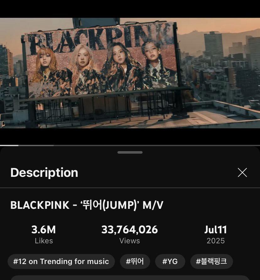 BPchartAZE's tweet photo. #JUMP by @BLACKPINK keeps charting at #12 in Youtube Music #Azerbaijan 
🔥🔥
JUMP OUT NOW
#BLACKPINK_JUMP #BLACKPINK https://t.co/5mz0pU2uMi