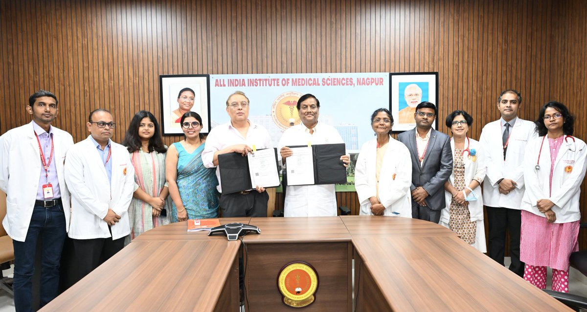 Nagpur_Vidarbha_Updates (@nagpur_vidarbha) on Twitter photo #Nagpur #Health #Research #Innovation
AIIMS Nagpur signs an MoU with Pahle India Foundation to assess lead exposure in children across India.
study will be Cunducted with 7 AIIMS in Raipur,Jodhpur,Patna,Bibinagar, Kalyani and Mangalagiri. <a href="/AIIMSNagpur/">AIIMS Nagpur</a>
timesofindia.indiatimes.com/city/nagpur/ai… #Nagpur #Health #Research #Innovation
AIIMS Nagpur signs an MoU with Pahle India Foundation to assess lead exposure in children across India.
study will be Cunducted with 7 AIIMS in Raipur,Jodhpur,Patna,Bibinagar, Kalyani and Mangalagiri. <a href="/AIIMSNagpur/">AIIMS Nagpur</a>
timesofindia.indiatimes.com/city/nagpur/ai…