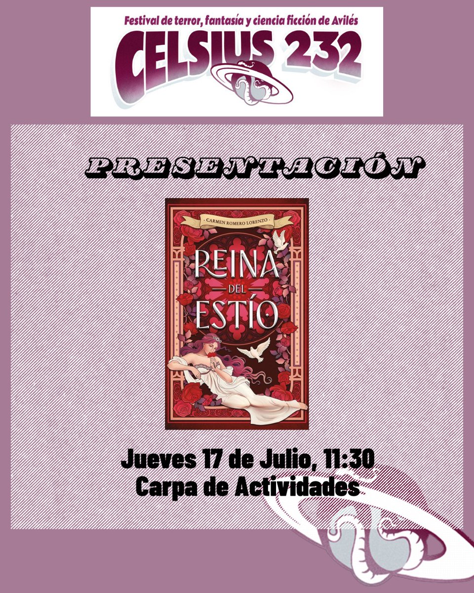 Voy a estar en Avilés toda la semana que viene ✨✨ Os dejo la info sobre la presentación de Reina. ¿Veré a alguien de por aquí?