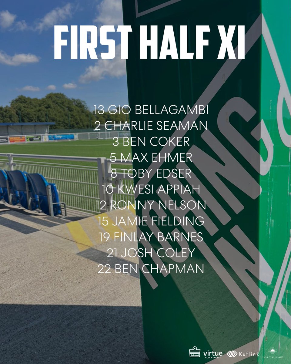 How we line up for the first half 💪