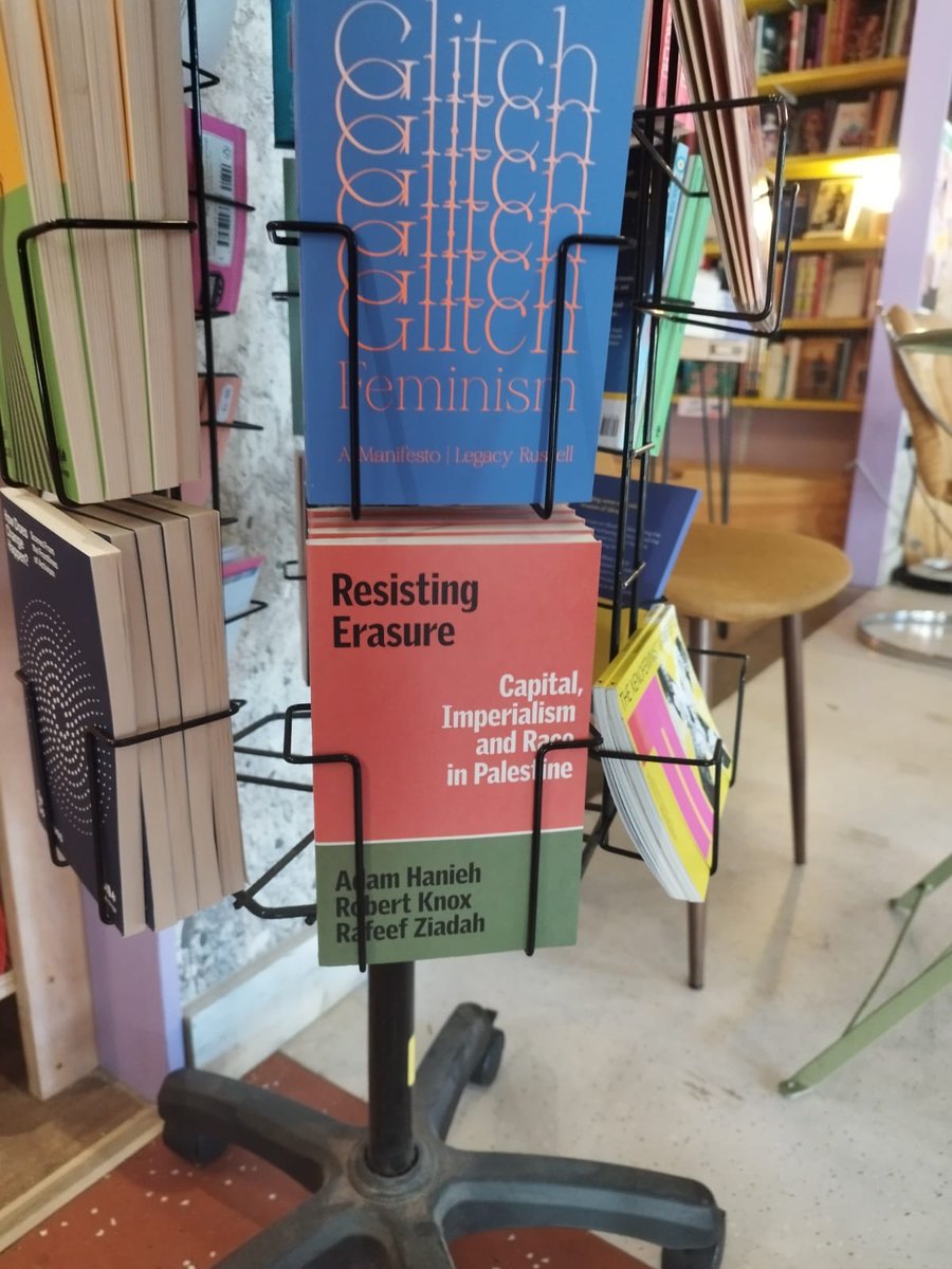 Just landed in London bookshops: Resisting Erasure. A radical critique of Israel's settler-colonial capitalism and empire. by @AdamHanieh <a href="/pashukanist/">Rob Knox</a>  and myself. Preorder link live too versobooks.com/products/3410-….