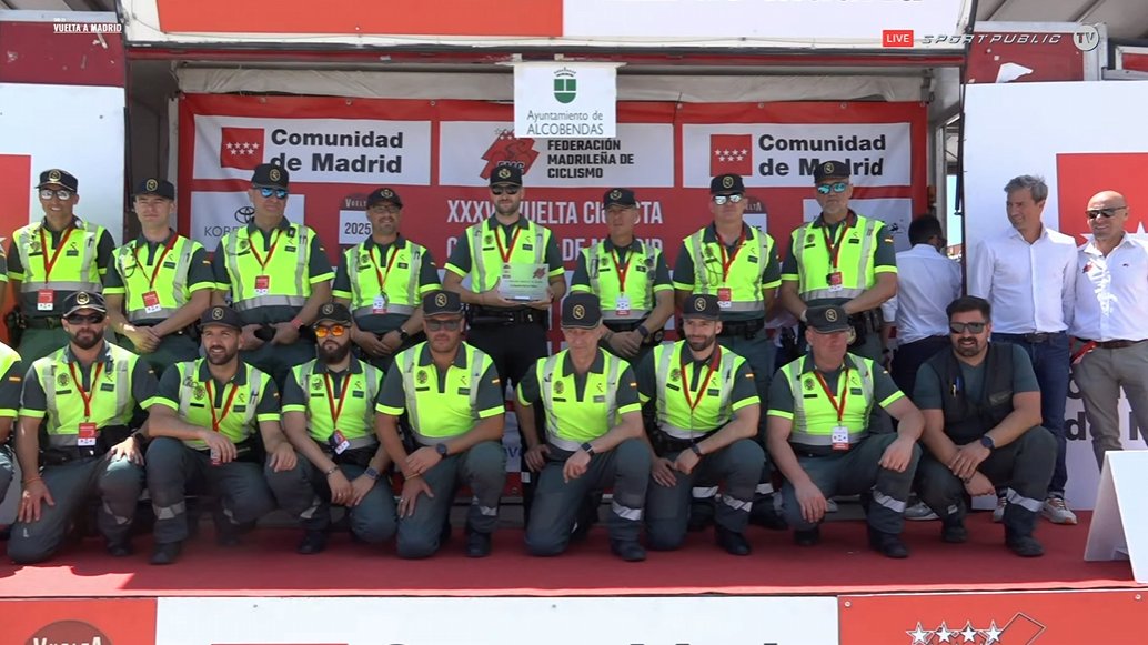 El agradecimiento a la labor de la <a href="/guardiacivil/">Guardia Civil</a> que ha hecho posible esta carrera

#VueltaMadridSub23
