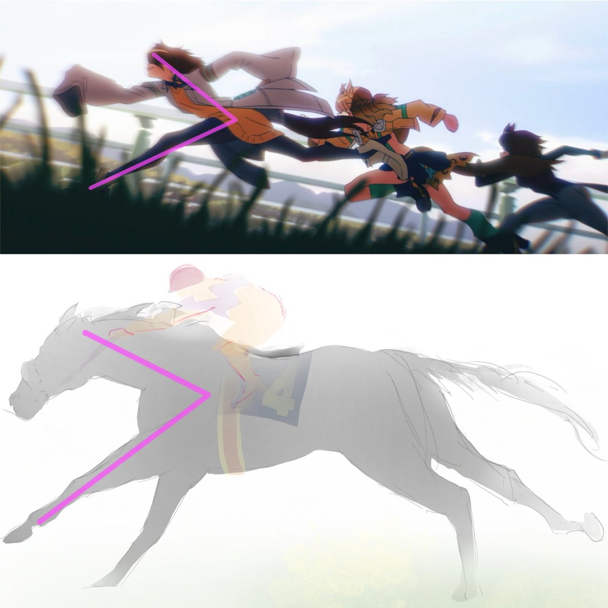 #これでフォロワーさん増えました
体の角度は首の角度📐