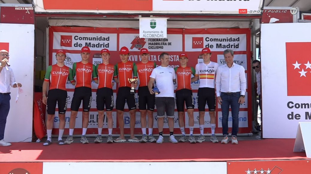 El mejor equipo de la carrera es el <a href="/FundaCiclisEusk/">Euskadi Fundazioa</a> 

#VueltaMadridSub23