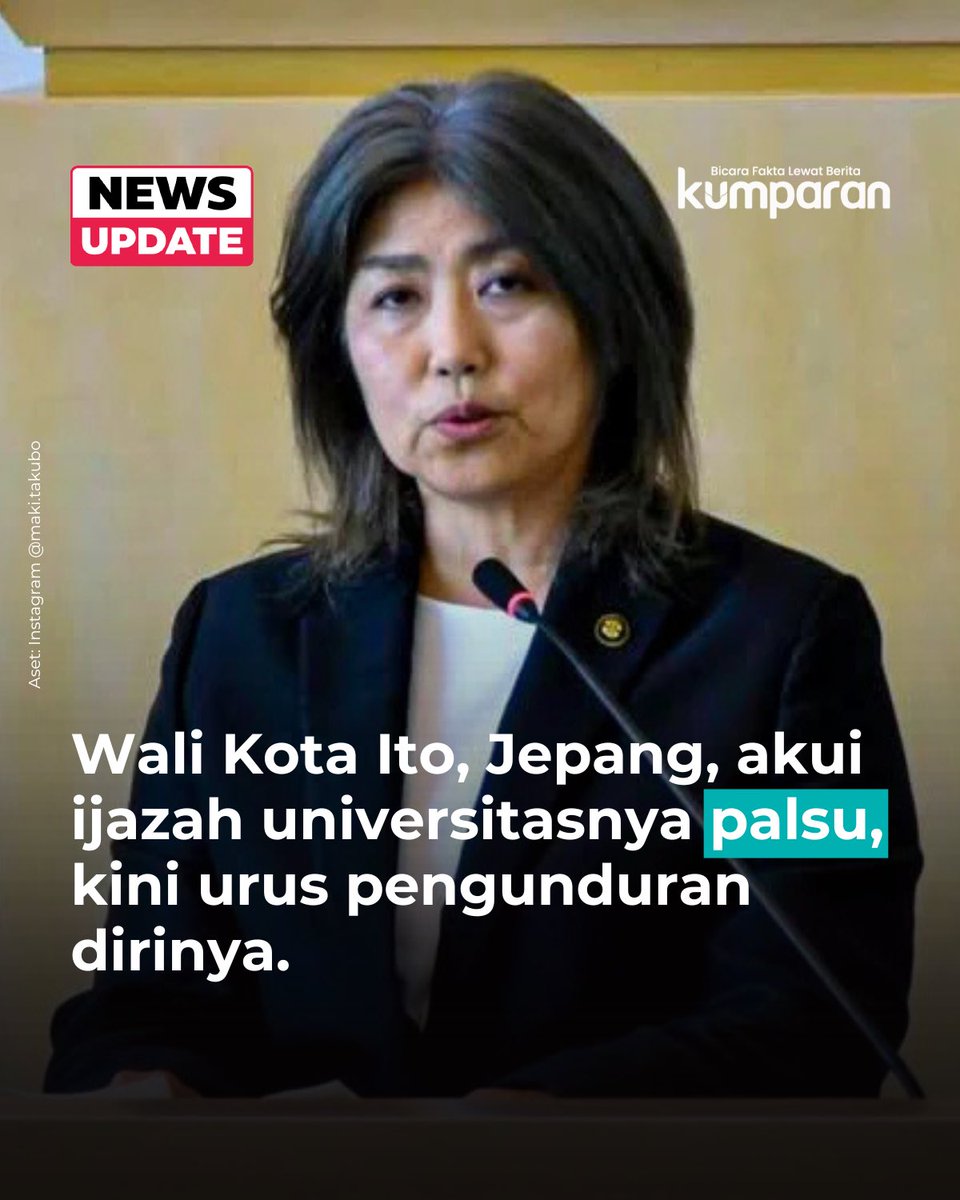 Ternyata di negara maju seperti Jepang masih ada yang memalsukan ijazah demi jabatan. Cuma di sana masih menjunjung tinggi moral serta mau mengundurkan diri. Kenapa di sini malah takut mengakui kalo ijazahnya palsu?