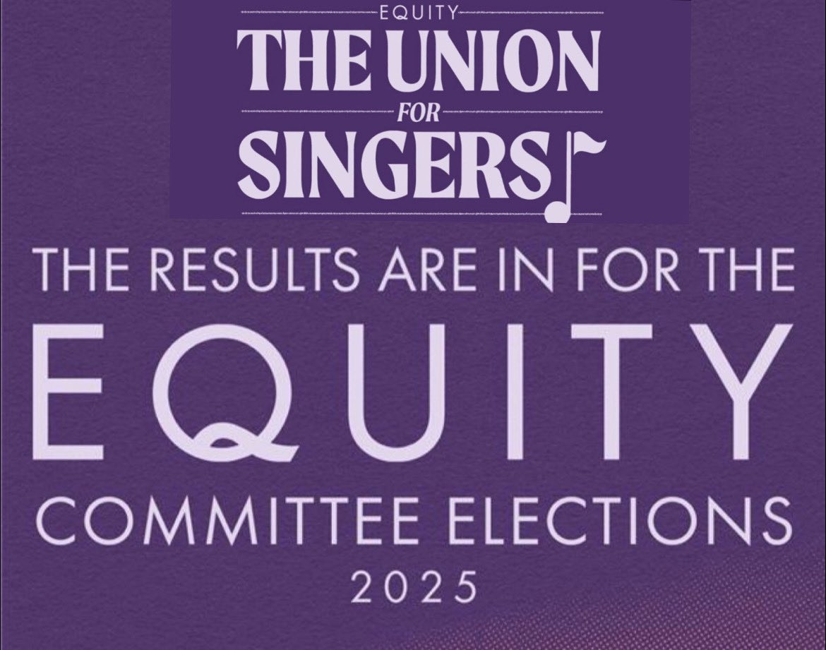 Results of the Equity Committee Elections 2025 are in! Congratulations to everyone who won. A huge THANK YOU to everyone who’s completed their term with us on the Singers Committee! Your work has been transformative, with lots for the new committee to continue &amp; build on! 🙏🏻🎶🎭