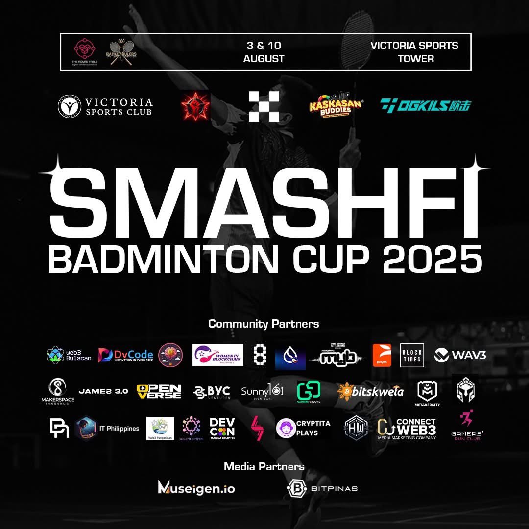 meninblockchain's tweet photo. Our second collaboration event!

We’re also a community partner for SmashFi!

https://t.co/efvP2FEhrb https://t.co/iRWzd0MPJq