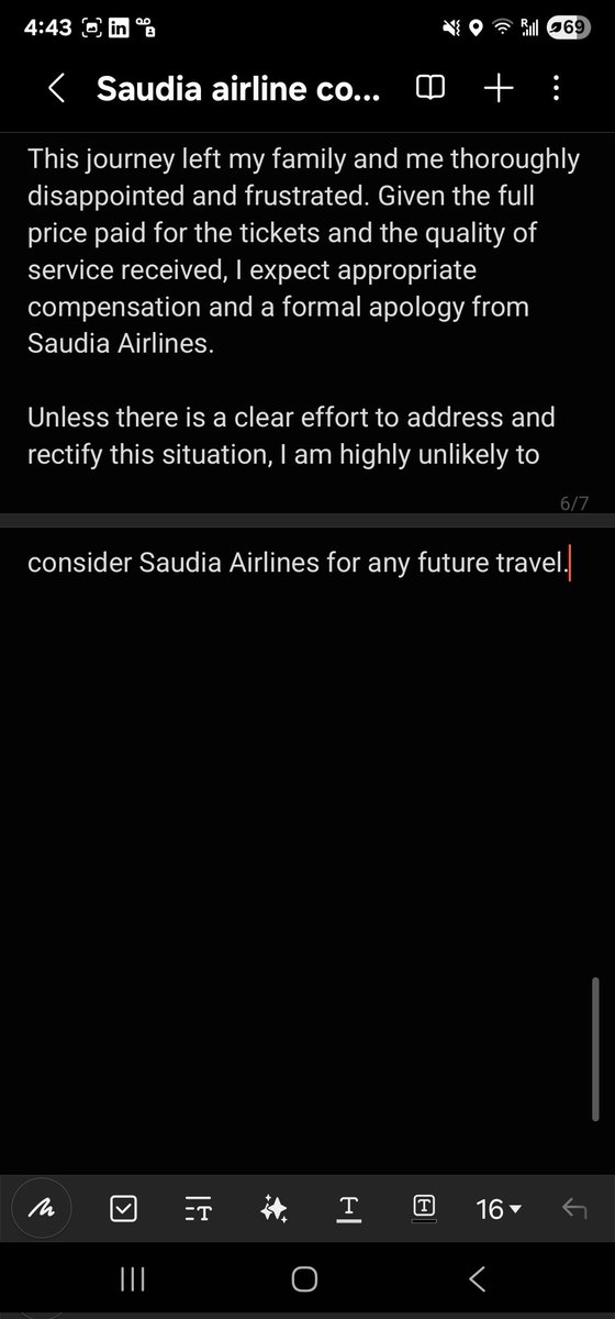alidedhi's tweet photo. @SaudiAirlinesEn @YouGov_MENA My experience was totally opposite. Have been a regualar traveler with @qatarairways and @emirates .  Saudia was dissappointing.
Complain # 523113 https://t.co/t6wVnT36pn