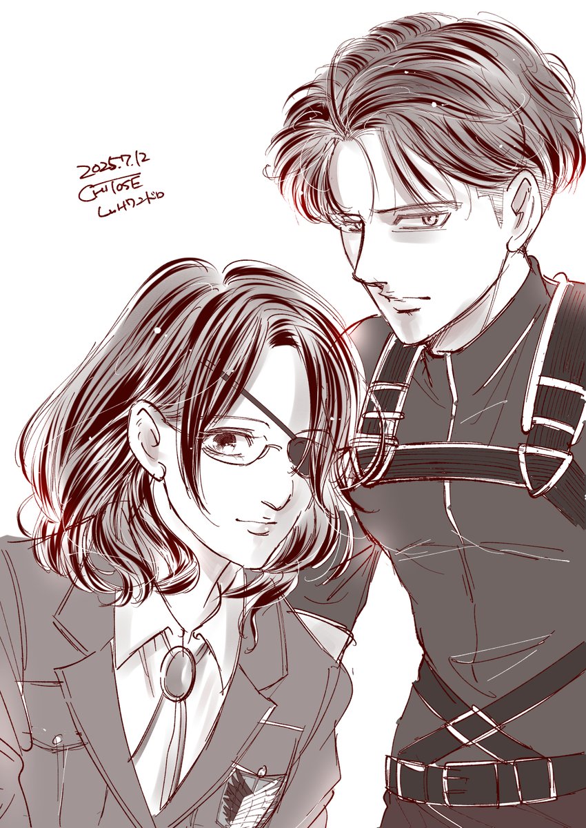 analog_kappa's tweet image. #リヴァハン版深夜の真剣お絵描き６０分１本勝負
『イメチェン』
　…になってるかな？&amp;lt;(_ _)&amp;gt;