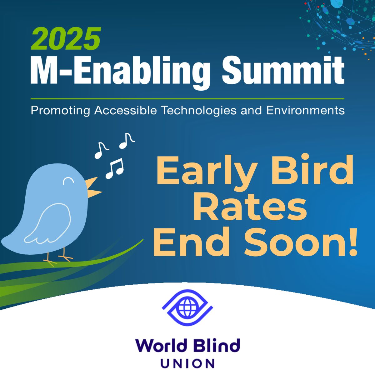 ⏰ ¡La fecha límite para el registro anticipado de la Cumbre M-Enabling 2025 se acerca — 15 de julio!

Únase a líderes globales que impulsan la accesibilidad digital y la innovación inclusiva, con tarifa reducida.

Asegure su lugar hoy mismo:
🔗 buff.ly/wCHR4oV