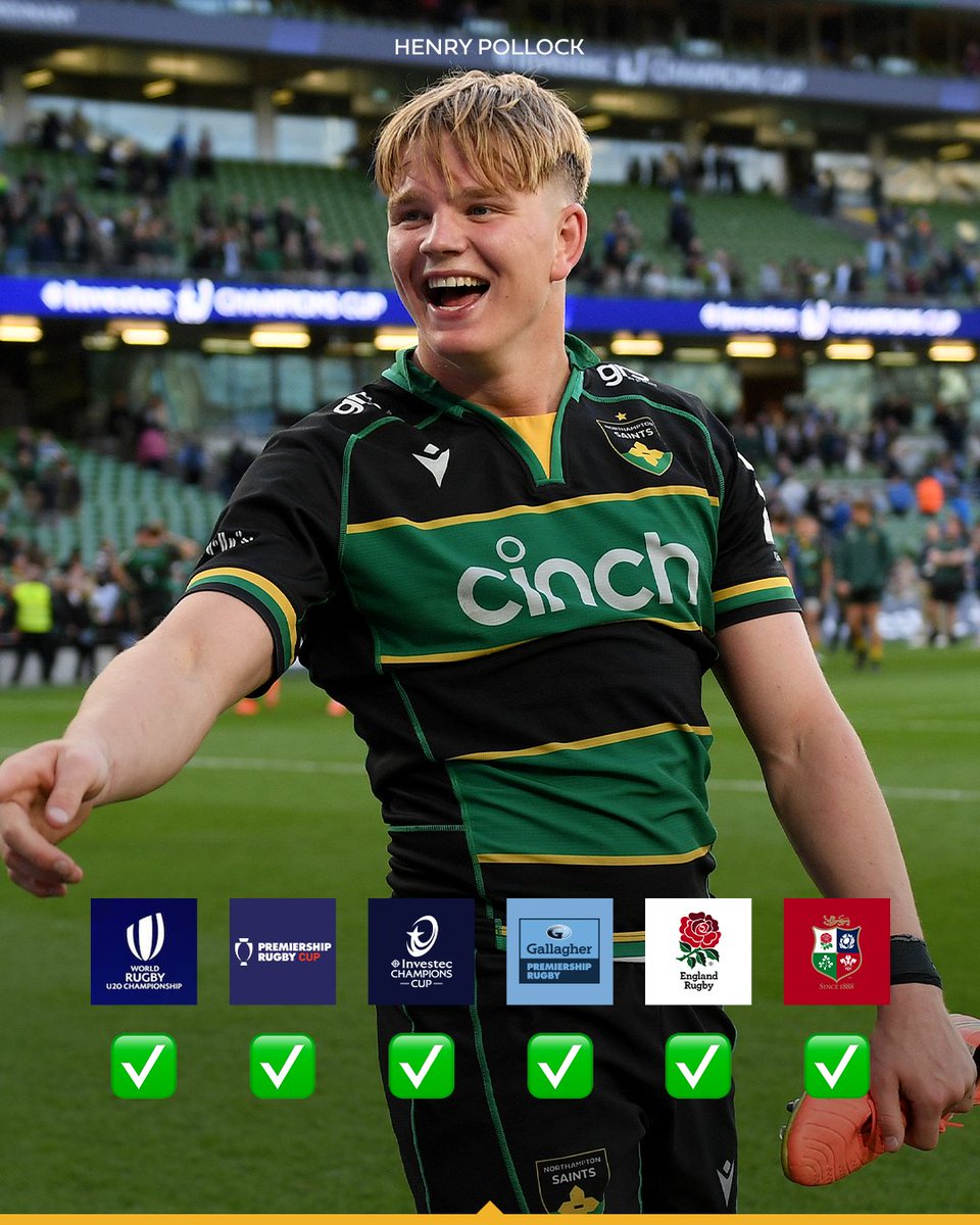 Incredible.

In the last 12 months, Henry Pollock has scored a try at almost every level in the game 🤯