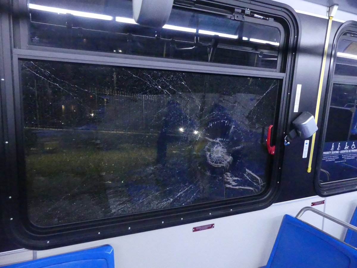 MBTATransitPD's tweet image. 7/11 1AM #MBTA Ashmont Station a Boston male armed with a 2x4 smashed out the windows of a T bus w/provocation & fled. The male was stopped near station by TPD, identified & transported to a hospital. Charges will be sought.