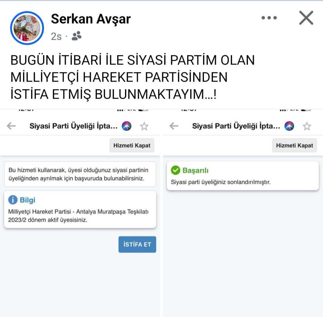 Mhp'de istifalar başladı..