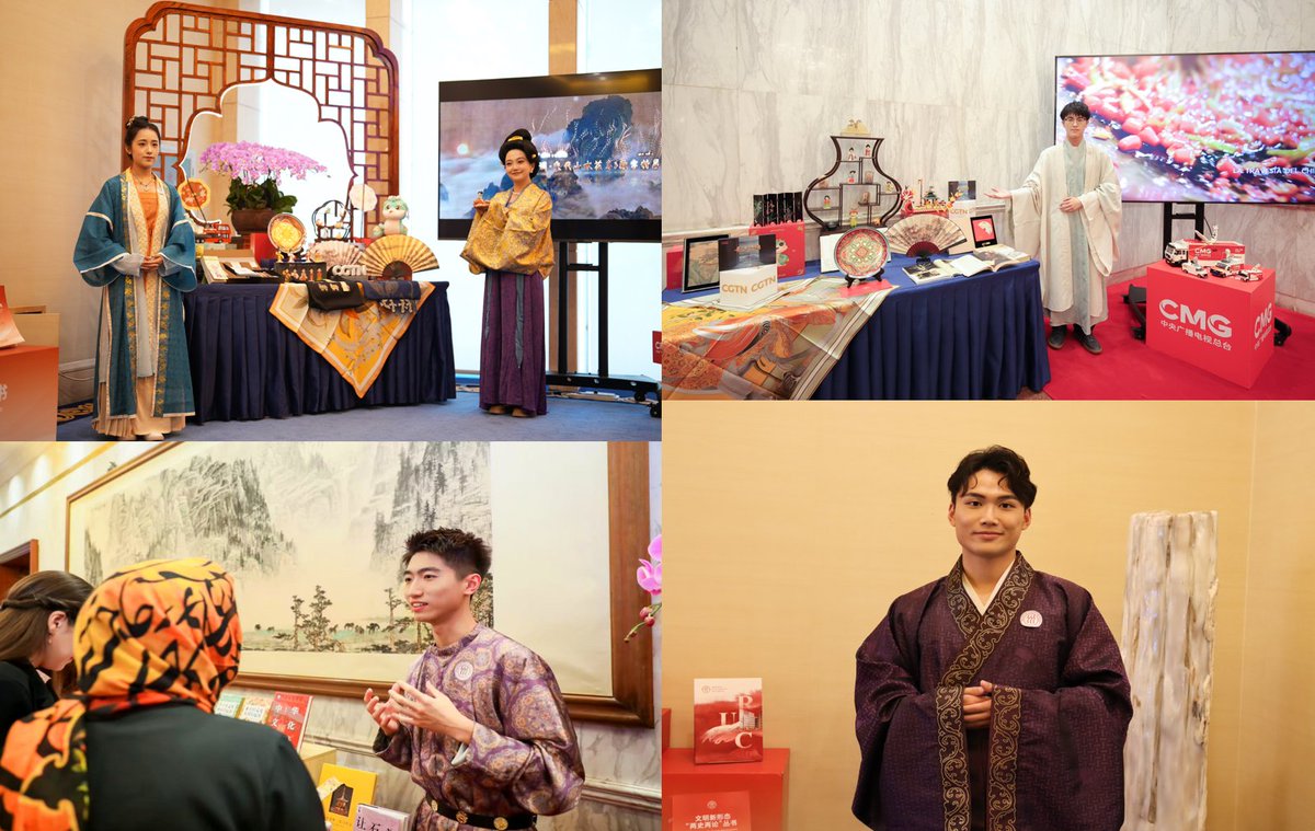AmazingHanfu's tweet image. #Hanfu steps into the Inter-Civilizational Exchanges and Mutual Learning: Cultural Inheritance and Innovtion with the millennium-old grace of #etiquette. Foreign guests pause, marvel, take photos—no translation needed, for beauty is the finest form of cultural #dialogue.
