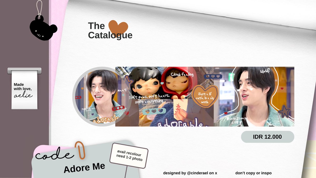 cinderael's tweet image. any interactions would be appreciated :3

hi temen temen &amp;gt;__&amp;lt;💗 kenalan sama katalog layout baruku yuk namanya “Fresh” &amp;amp; “Adore Me”. bantu ospeknya ya, kalo ada kesamaan dengan BA lainnya bisa dm aku, semoga anakku ini bisa disayangi kalian semua, timaaci 🍓🥝

#zonauang #zonaba