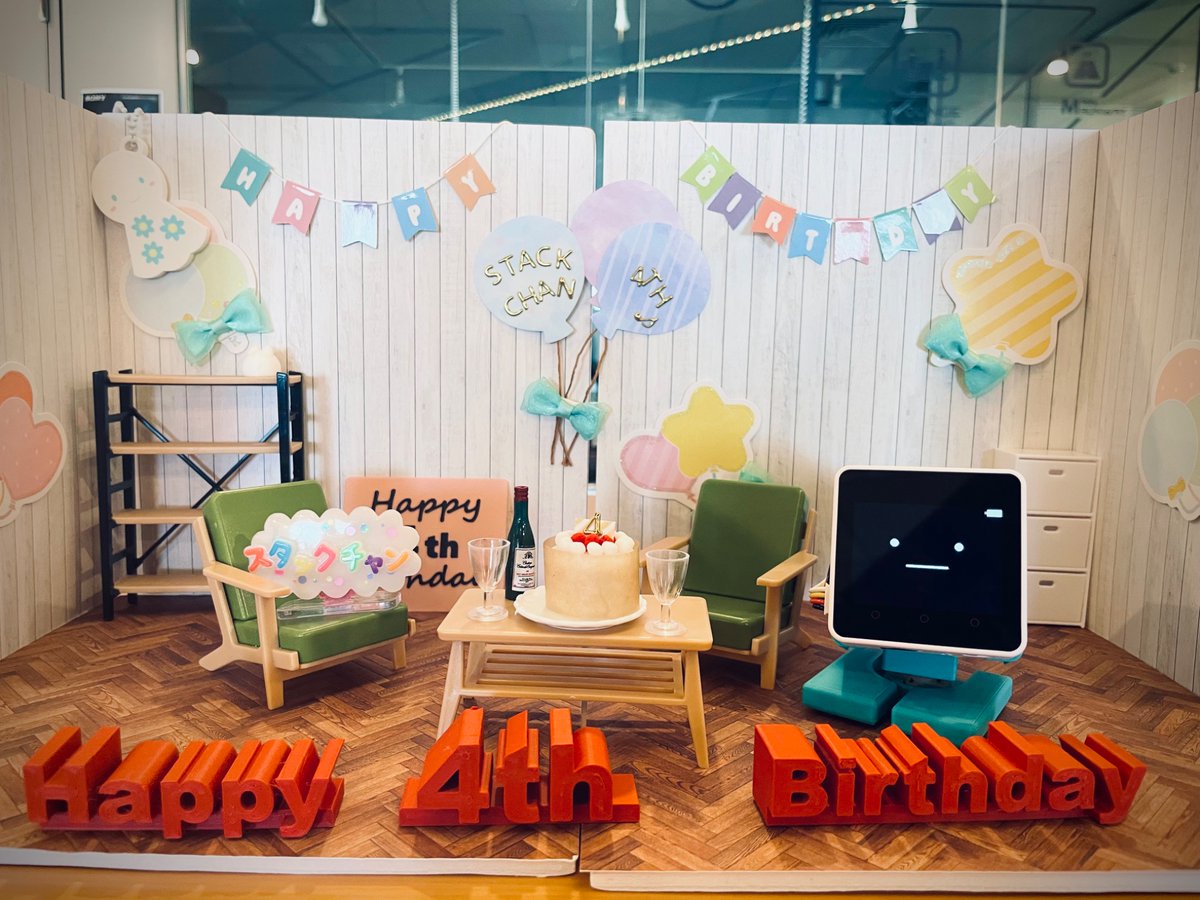 nabe__kurage's tweet image. ｽﾀｯｸﾁｬﾝ誕生日会、大変楽しかったです🙌
念願のスタックさんも拝めて満足満足✨