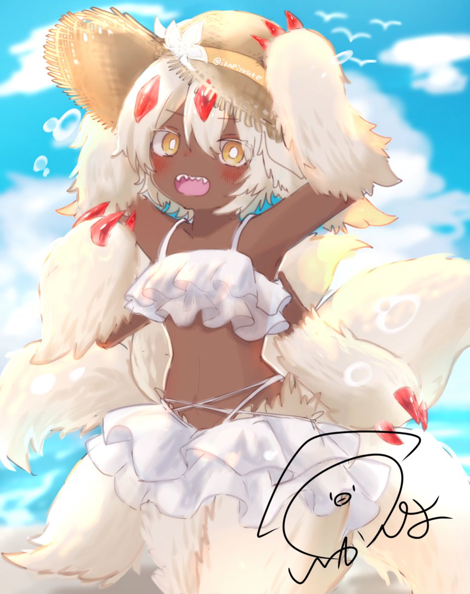 ikapiyosuke's tweet image. 夏だね！ファプタ！！🌊☀️
#メイドインアビス　#ファプタ