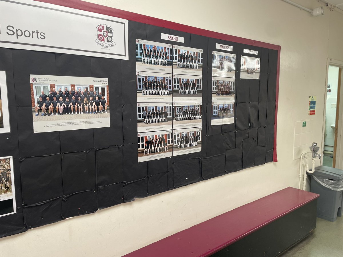 AGS Sport (@agssportandpe) on Twitter photo Sports team photos 2025-26 completed and proudly displayed. Fantastic to see the amount of students who have represented <a href="/AGSFounded1598/">Aylesbury Grammar School</a>, and in the amount of different sports - over this academic year. Sports team photos 2025-26 completed and proudly displayed. Fantastic to see the amount of students who have represented <a href="/AGSFounded1598/">Aylesbury Grammar School</a>, and in the amount of different sports - over this academic year.
