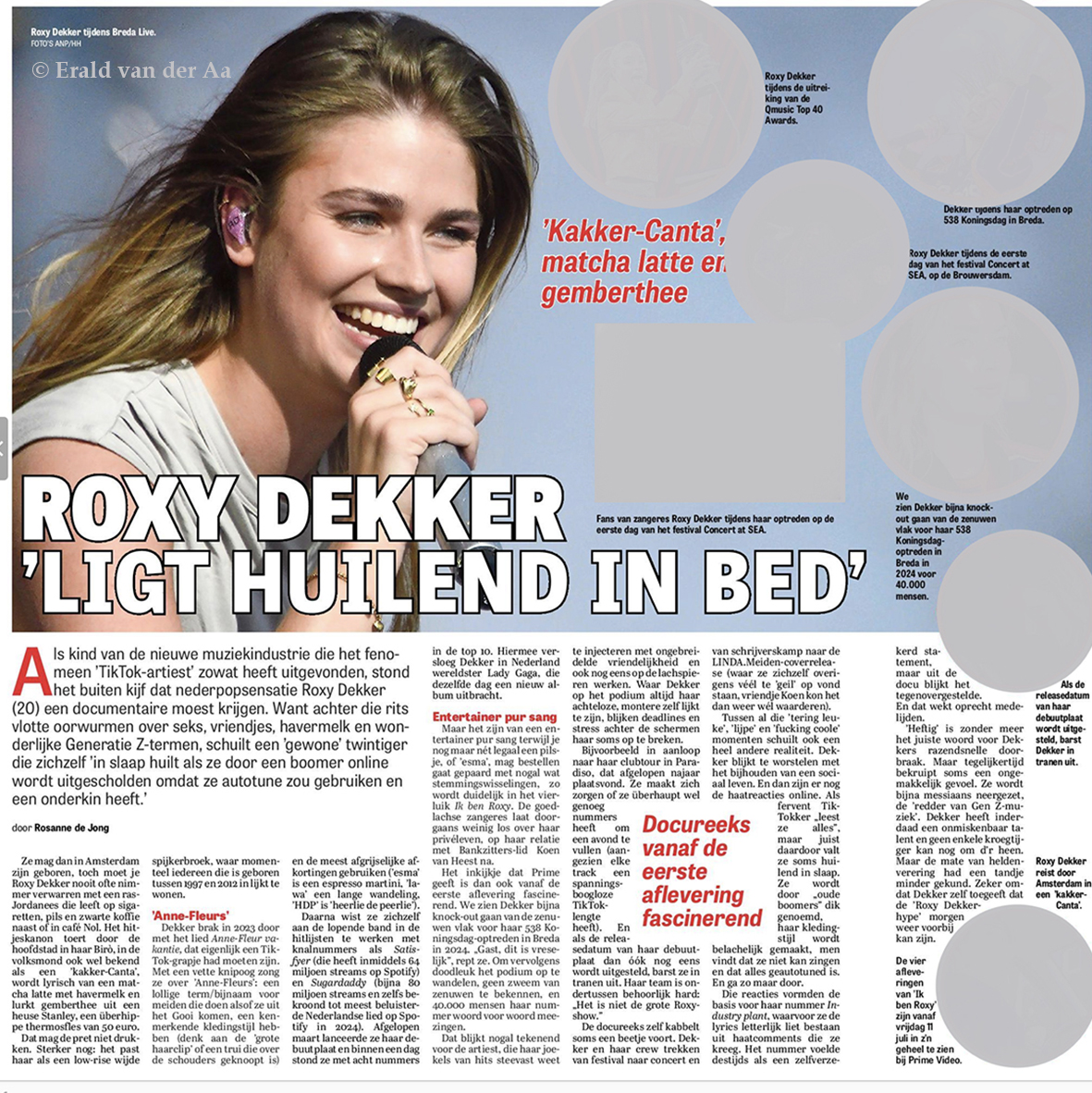 EraldvanderAa's tweet photo. Onlangs maakte ik tijdens het optreden op #BredaLive in @breda  prachtige actie #portretten van #superster #Roxydekker . De 1e staat halve pagina in De @telegraaf  ! #fotograaf #fotoreportage #fotojournalistiek #artiestenfotografie #eventfotografie #Breda https://t.co/lmNOLRrBCz https://t.co/n0NNSzwq3d