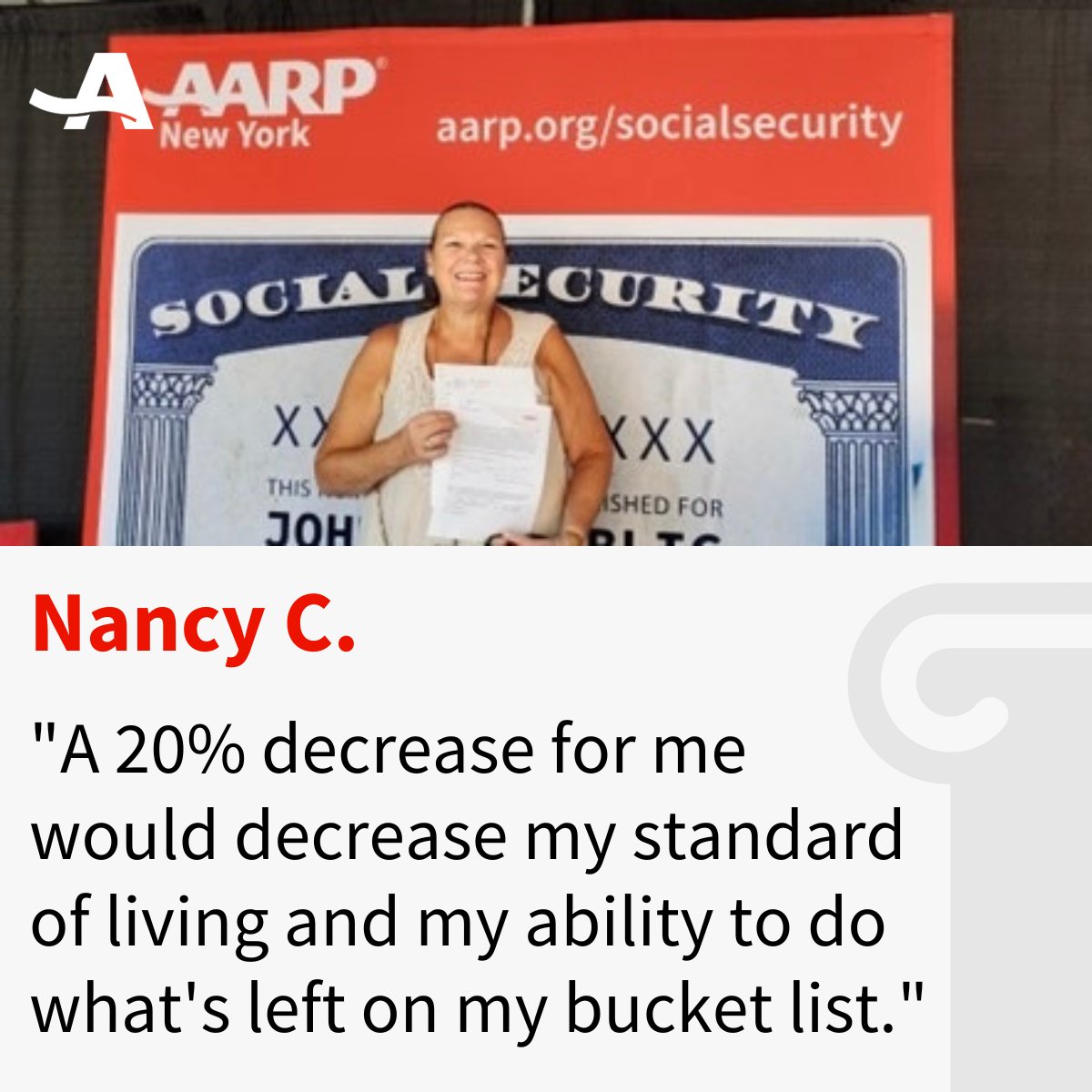 AARPNY's tweet image. #SocialSecurity helps people stay afloat—but cuts could put that in jeopardy.
#AARPNY is fighting back, and we want to hear from you.
🎤 Share your story in a short video or audio: spr.ly/60154LRYV
#WeEarnedIt