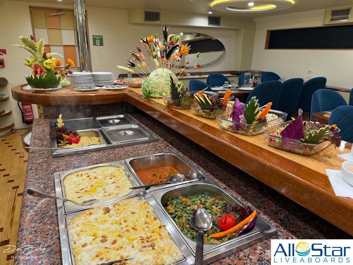 This is just one course on the All Star Scuba Scene! 🍽️

~Red Sea
📷Dan Bishop

#allstarliveaboards #redsea #egypt #allstarscubascene #letseat #dinnerisserved #thisisegypt #diveholiday #scuba #redseadiving #diverlife #ilovediving #divinglife #divetrip #myhappyplace