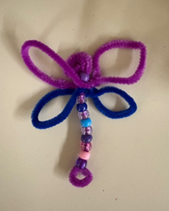 Stop by Youth Services this morning to make this adorable beaded dragonfly! Craft available at 10:00am while supplies last.
