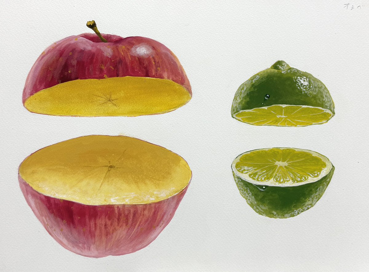 夜間部は色彩描写の授業

2時間で藝大生の先生がデモストをしてくれました、綺麗ですね。