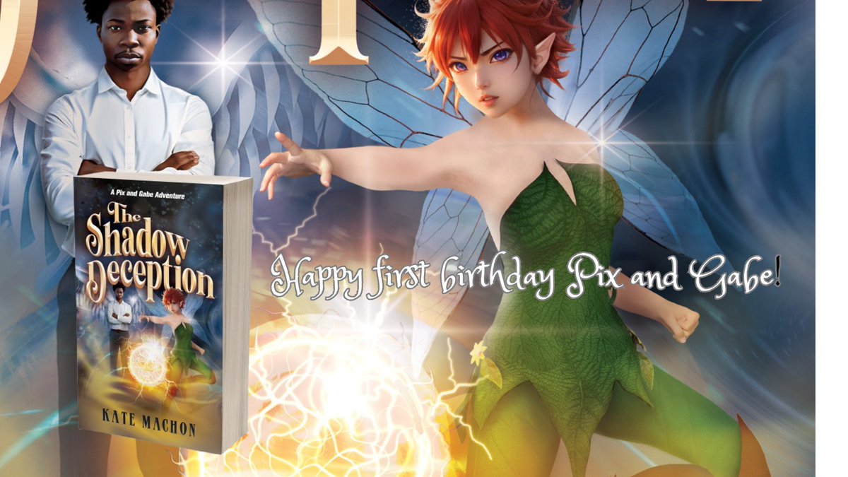 KateMachon's tweet image. Can’t believe it’s been a year since Pix & Gabe’s first adventure launched! Since then: lovely reviews, a bronze Wishing Shelf Award, Book 2 released, & Book 3 in the works.
Funny MG fantasy (read by lots of adults too!)
Link: books2read.com/u/bODv1N
#kidlit #middlegradefantasy