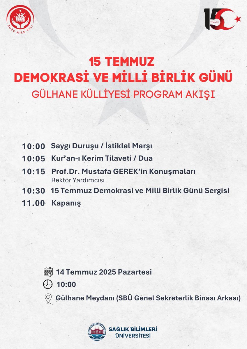 15 Temmuz Demokrasi ve Millî Birlik Günü