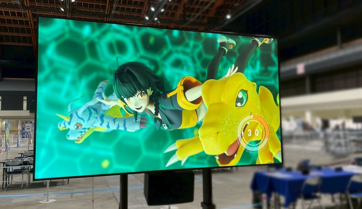 DIGIMON_ALY_JP's tweet image. ＼いよいよ明日7/13(日)開催!!／

有明GYM-EXにて、デジモンカードゲーム公式イベント『超！テイマーバトル SEASON 1』が開催！

日本最速で #デジモンアリシオン を試遊しよう📱

NIJISANJI ENのエナー・アールウェットさんが歌う「FIREBIRD GIRLS(JPN ver.)」の楽曲PVも上映！🕊